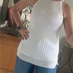 Beautiful white halter tunic!
